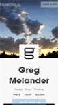 Mobile Screenshot of gregmelander.com